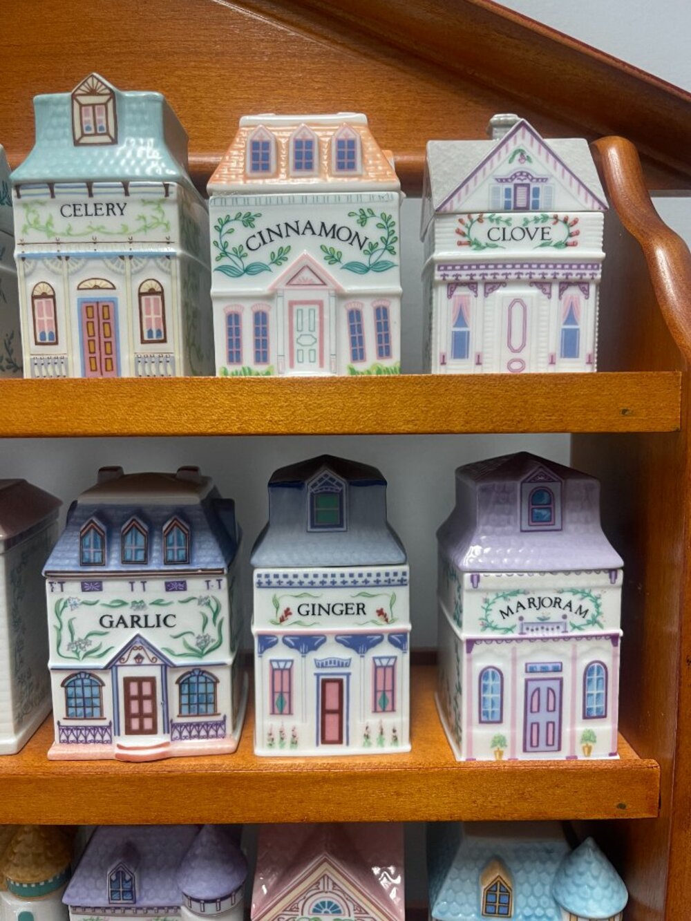 1989 Lenox Spice Village Complete Collection Original Rack 24 Houses - Picture 3 of 16